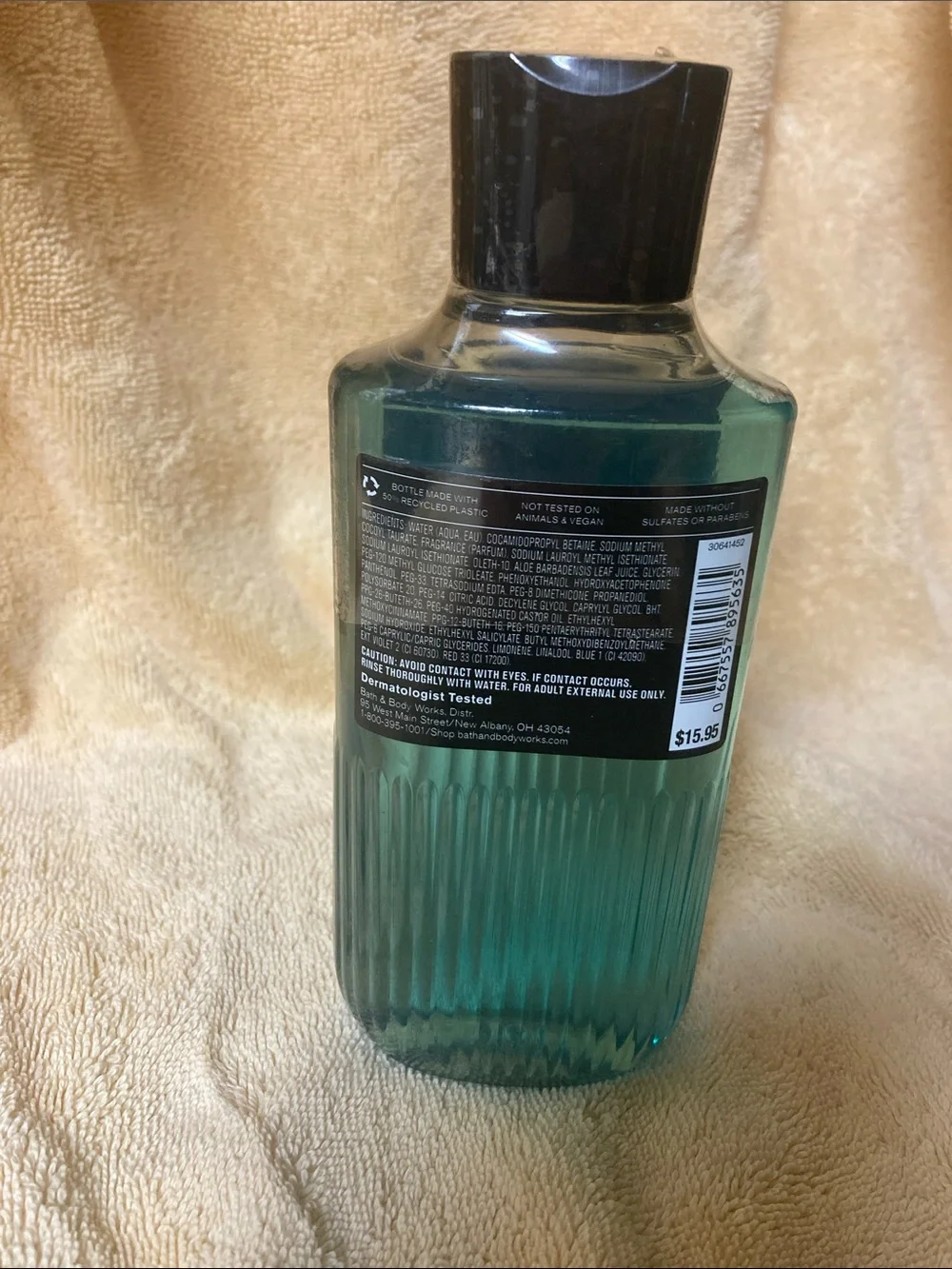 Bath & Body Works Ocean Face & Body Wash - Teal Blue